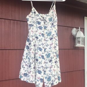floral white american eagle flowy dress